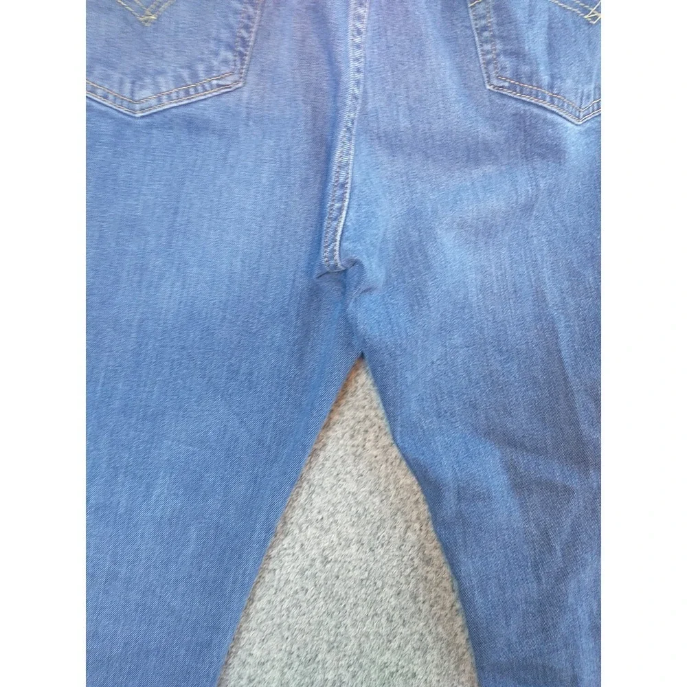 Levi Strauss Mens Straight Leg Jeans Blue Medium Wash WaterLess 38x31